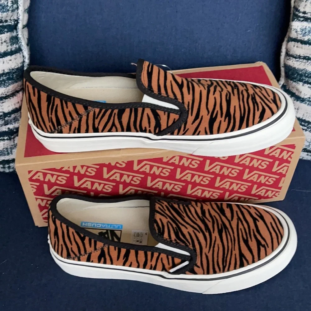 Vans Slip-On Sf Animal Stripes Black Marshmallow WMNS - Picture 2 of 16